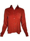 CAMICETTASNOB SOLID BABY CORDUROY BLOUSE - PAPRIKA