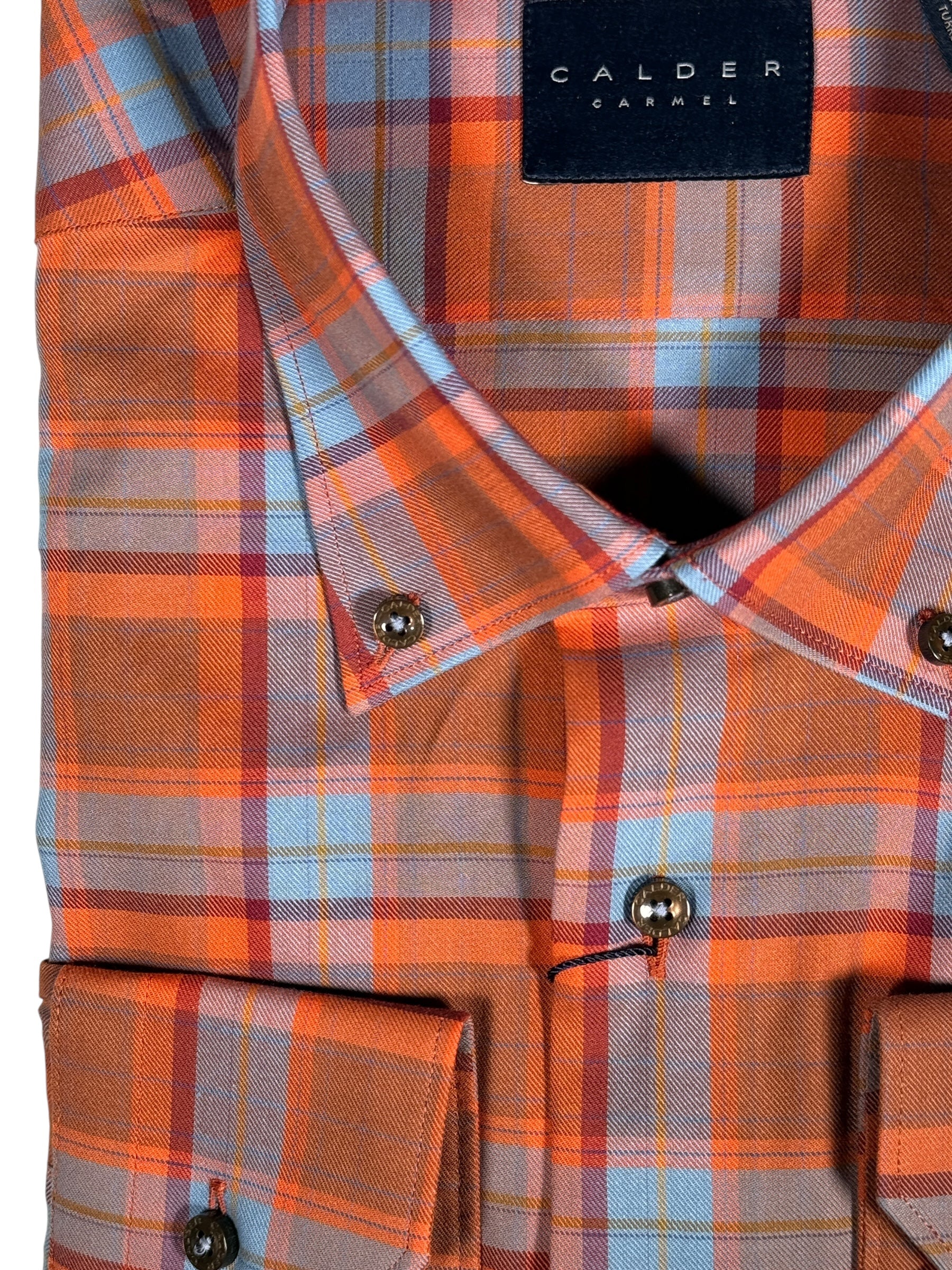 CALDER CARMEL MEN'S SHIRT - EMBER TWILL PLAID