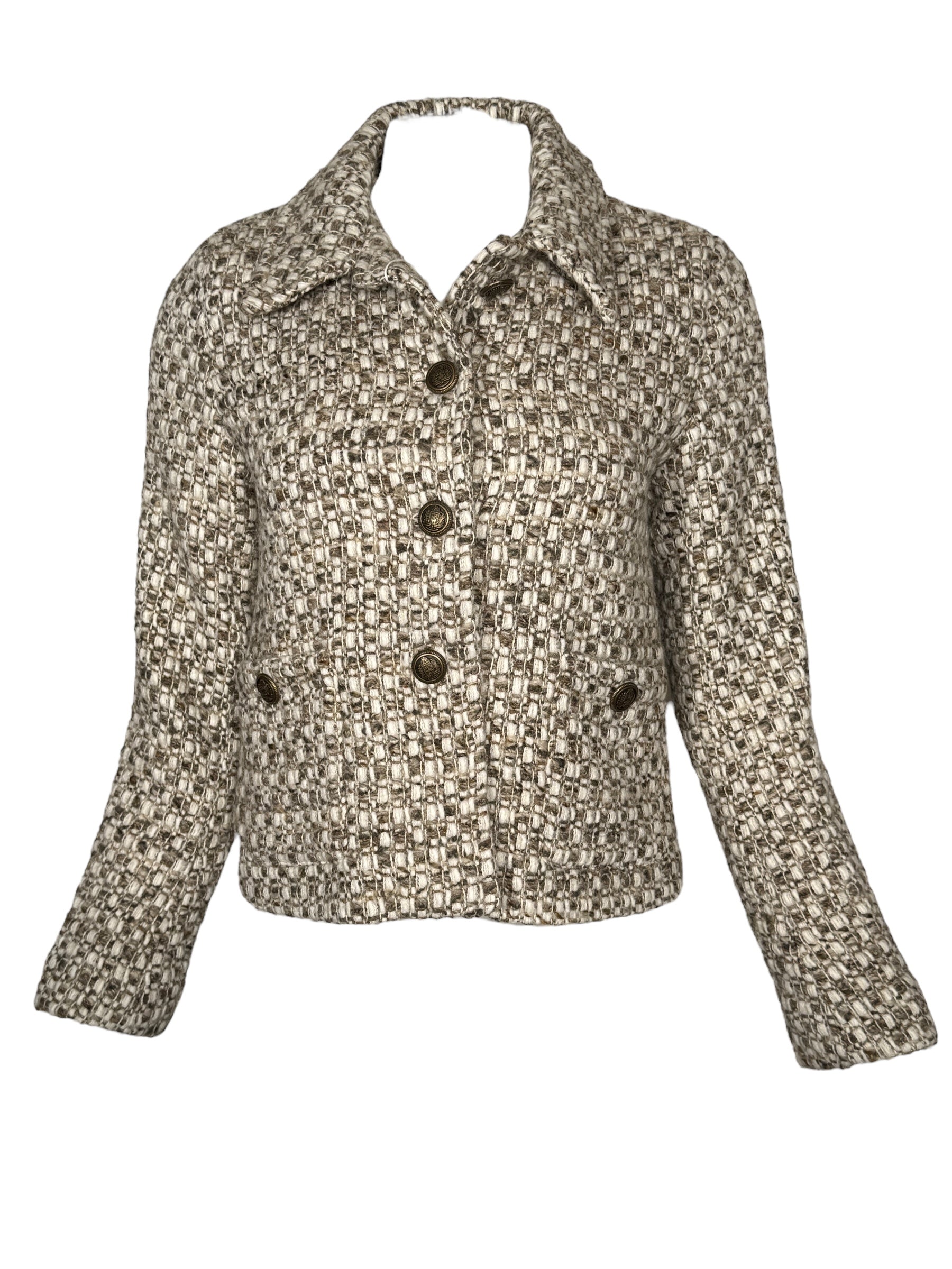 SAND COPENHAGEN SHORT JACKET - TAN MIX