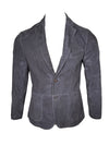 STEWART SUEDE BLAZER - DARK BLUE