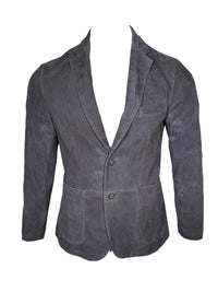 STEWART SUEDE BLAZER - DARK BLUE