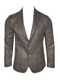 SARTORIA PARTENOPEA SPORT COAT - BLUE/BROWN BOX CHECK