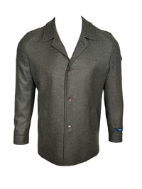 OARS & OLD IVY LORO PIANA WOOL/CASHMERE JACKET - BOTTLE GREEN