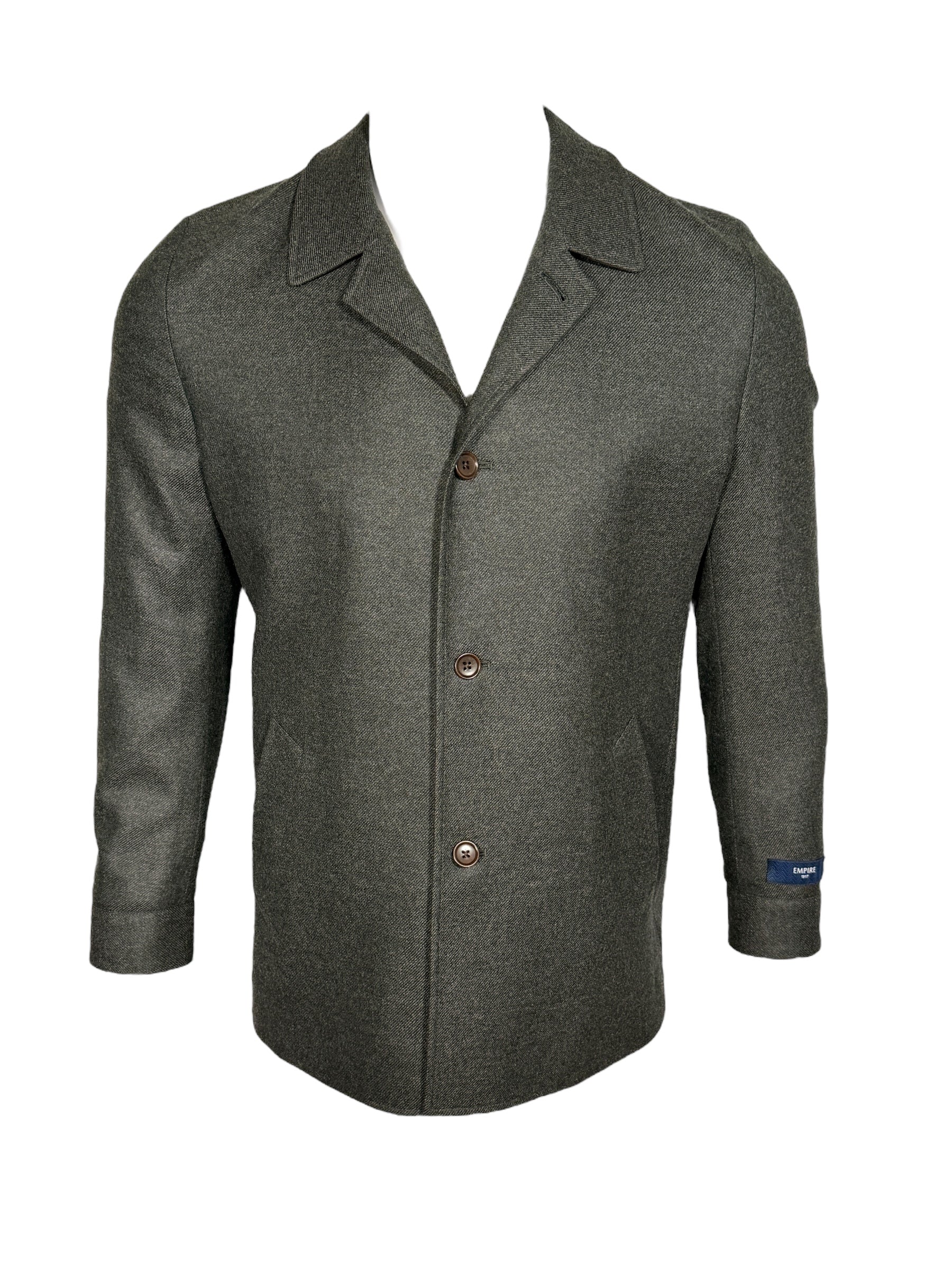 OARS & OLD IVY LORO PIANA WOOL/CASHMERE JACKET - BOTTLE GREEN