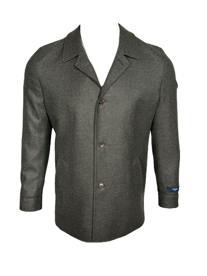 OARS & OLD IVY LORO PIANA WOOL/CASHMERE JACKET - BOTTLE GREEN