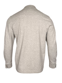 ELEVENTY MEN'S TECH SHIRT JACKET - MELANGE LIGHT GREY