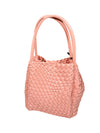 REMI/REID HOLLACE MINI WOVEN TOTE BAG - PINK