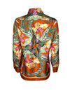 FRANCO FERRARI VINING FLOWERS BLOUSE - ORANGE