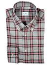 GALLIA MEN'S SHIRT - GREY/PINK PLAID