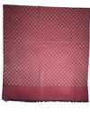 BIGI QUATREFOIL SCARF - BURGUNDY