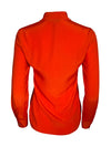 ANNA MARIA PALETTI SILK BLOUSE - SOLID ORANGE