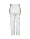 ESTELLE AND FINN BACK SLIT PULL ON PANT - WHITE PIQUE