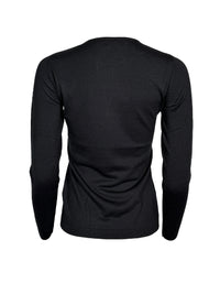 KINROSS LONG SLEEVE CREW SWEATER - BLACK
