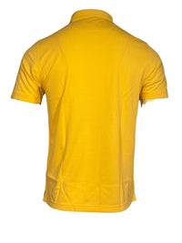 BUTTON DOWN MEN'S TECH PIQUE POLO - SOLID CORN YELLOW