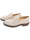 ELEVENTY MEN'S SUEDE PENNY LOAFER - SAND