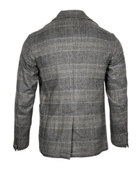 MANTO LORO PIANA WOOL SPORT COAT - CHARCOAL CHECK