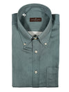 BUTTON DOWN SPORT SHIRT - BRUSHED SOLID GREEN