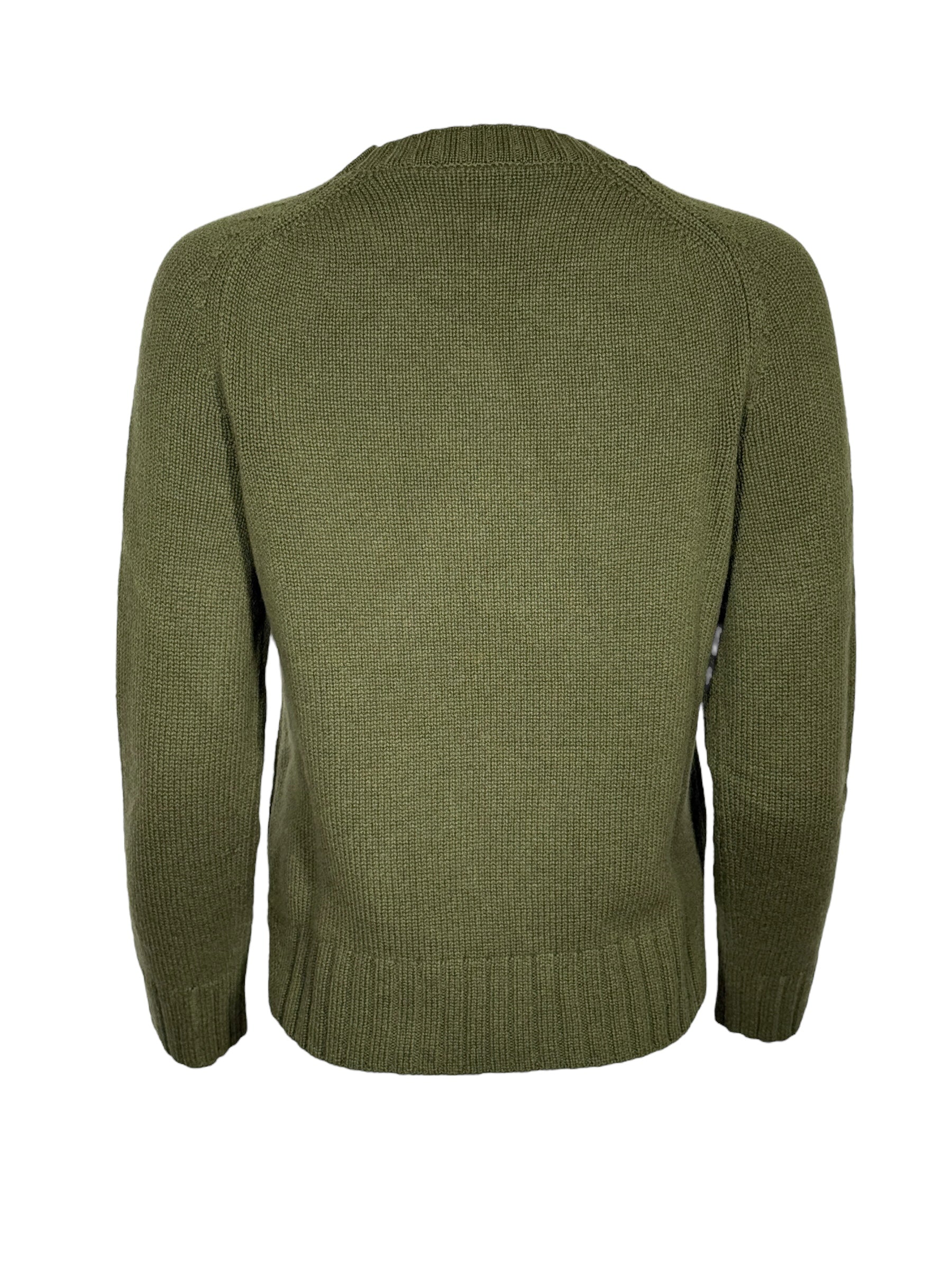 PUROTATTO CASHMERE CREW SWEATER - FOGLIA