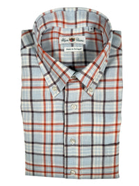 ALAN PAINE CLASSIC FIT SHIRT - LIGHT BLUE/RED OPEN CHECK