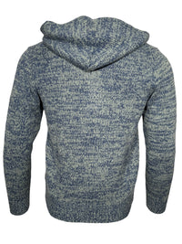 FLY3 FULL ZIP HOODED SWEATER - SALVIA/JEANS