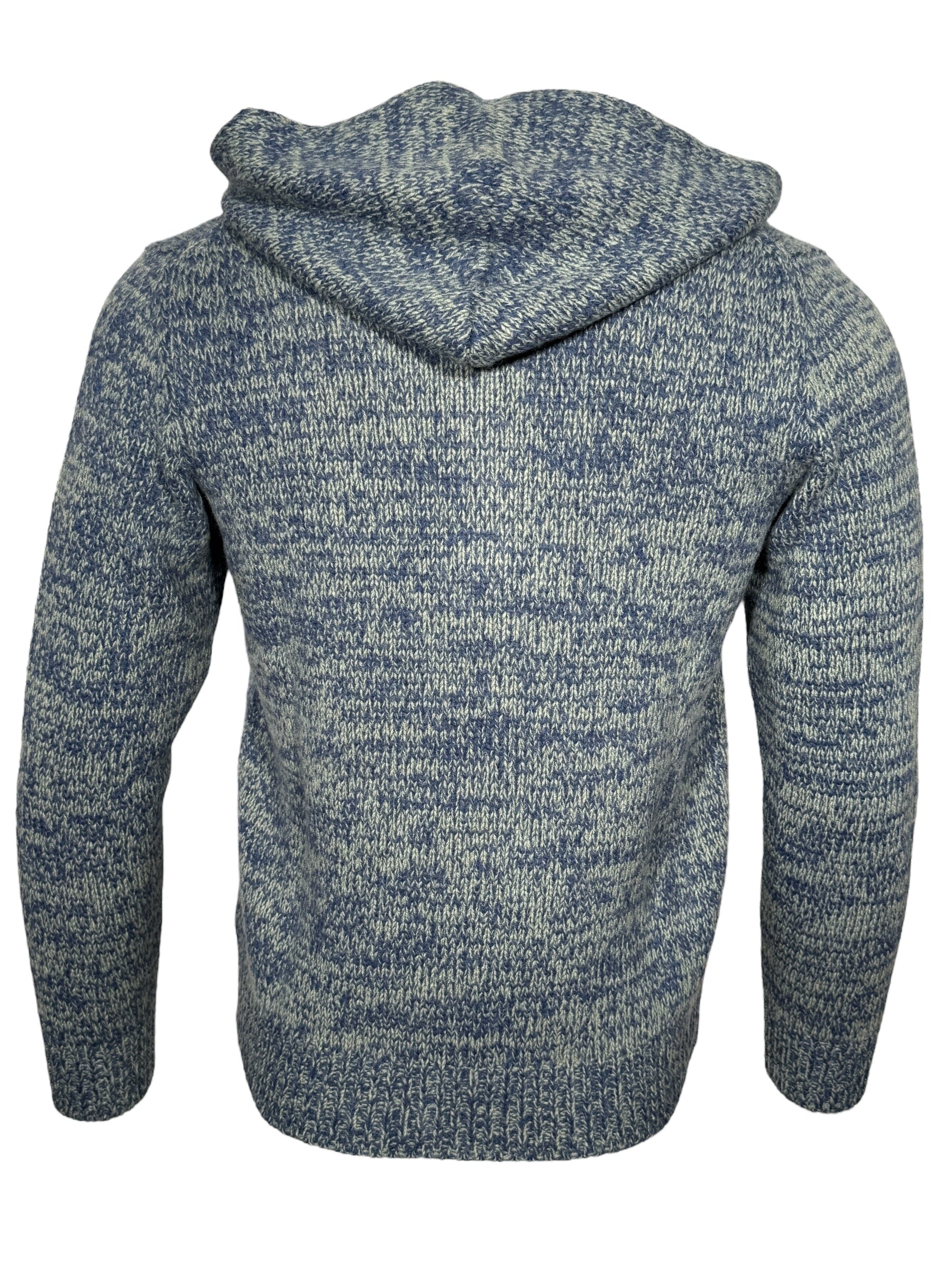 FLY3 FULL ZIP HOODED SWEATER - SALVIA/JEANS