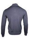 BUTTON DOWN VINTAGE 1/4 ZIP SWEATER - CHARCOAL