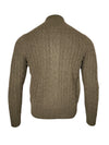 ADESI CASHMERE MEN'S CABLE FULL ZIP SWEATER - BORNEO
