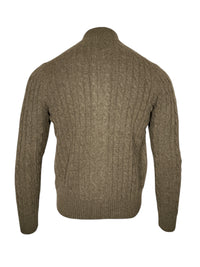 ADESI CASHMERE MEN'S CABLE FULL ZIP SWEATER - BORNEO