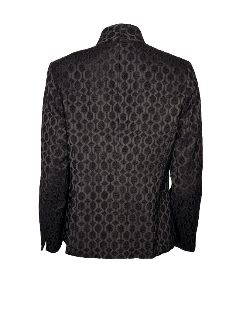 ESTELLE AND FINN SHAPED JACKET - BLACK EMBROIDERED FANCY