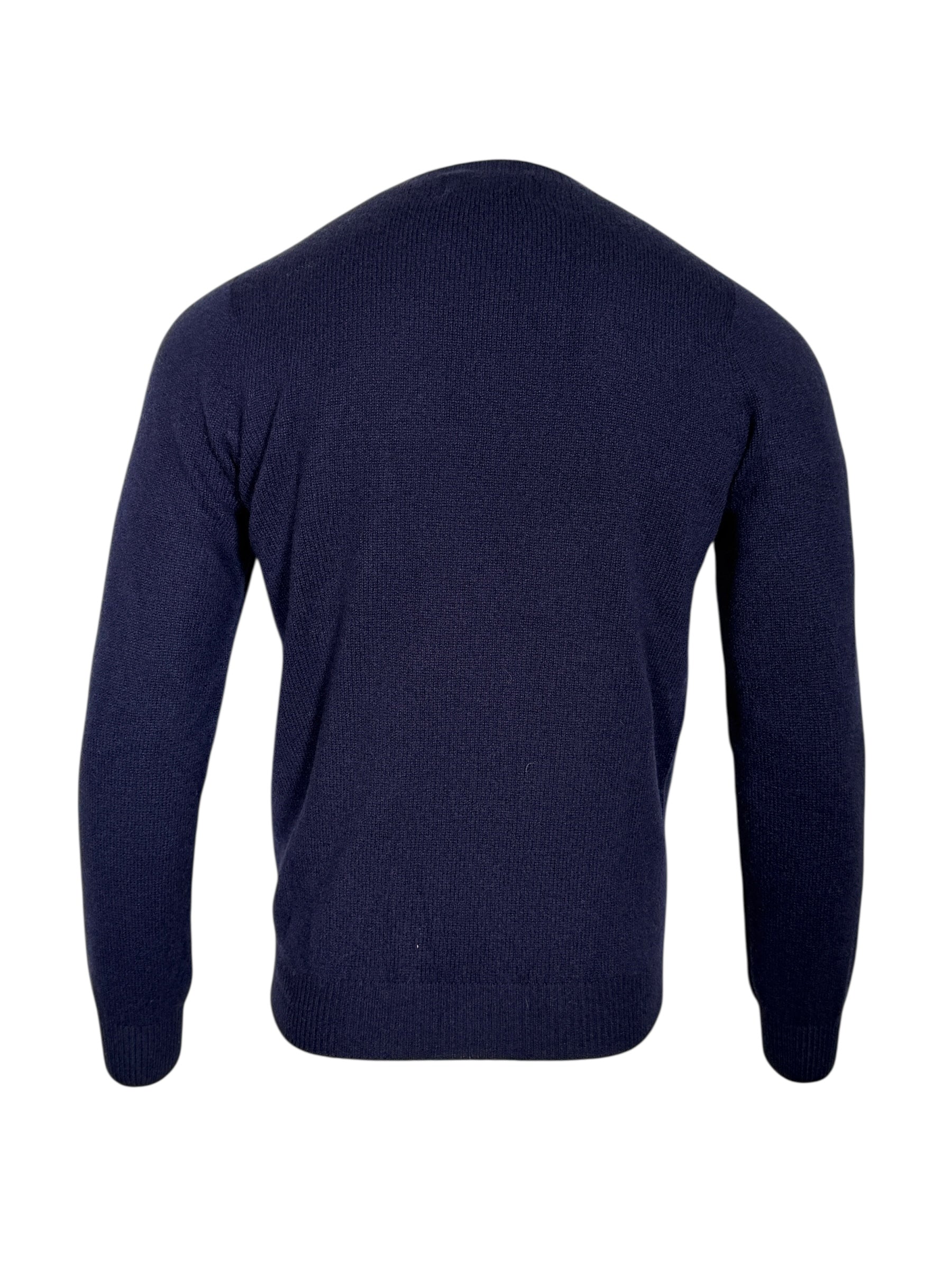 HARLEY OF SCOTLAND WOOL/CASHMERE SWEATER - NOTTE