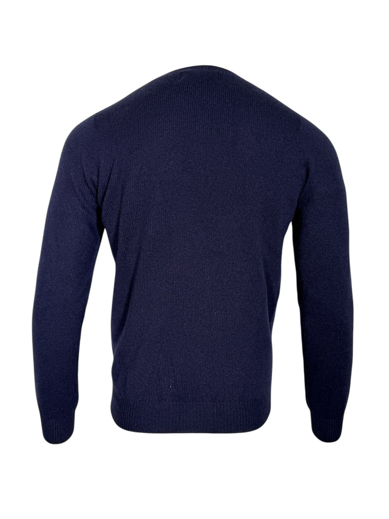 HARLEY OF SCOTLAND WOOL/CASHMERE SWEATER - NOTTE