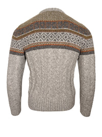 PERU UNLIMITED FAIRISLE CREW SWEATER - GREY