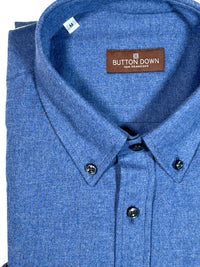 BUTTON DOWN SPORT SHIRT - MID BLUE 'DENIM'