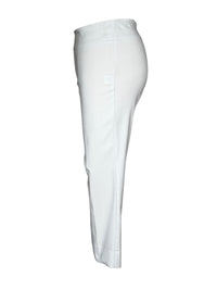 ESTELLE AND FINN BACK SLIT PULL ON PANT - WHITE PIQUE