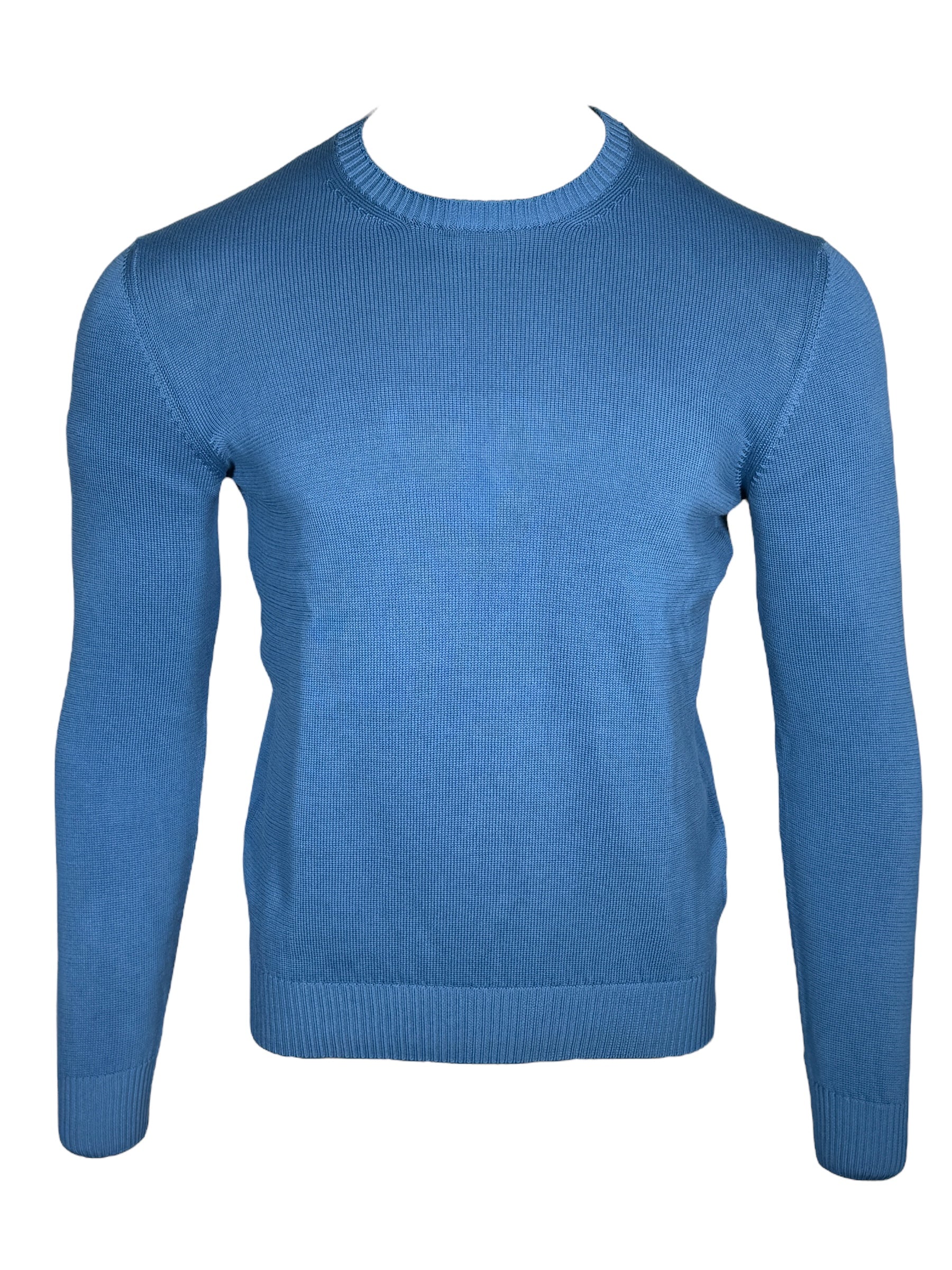FEDELI CREW SWEATER - BLUE