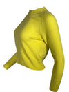 PUROTATTO CASHMERE CREW SWEATER - ACID YELLOW