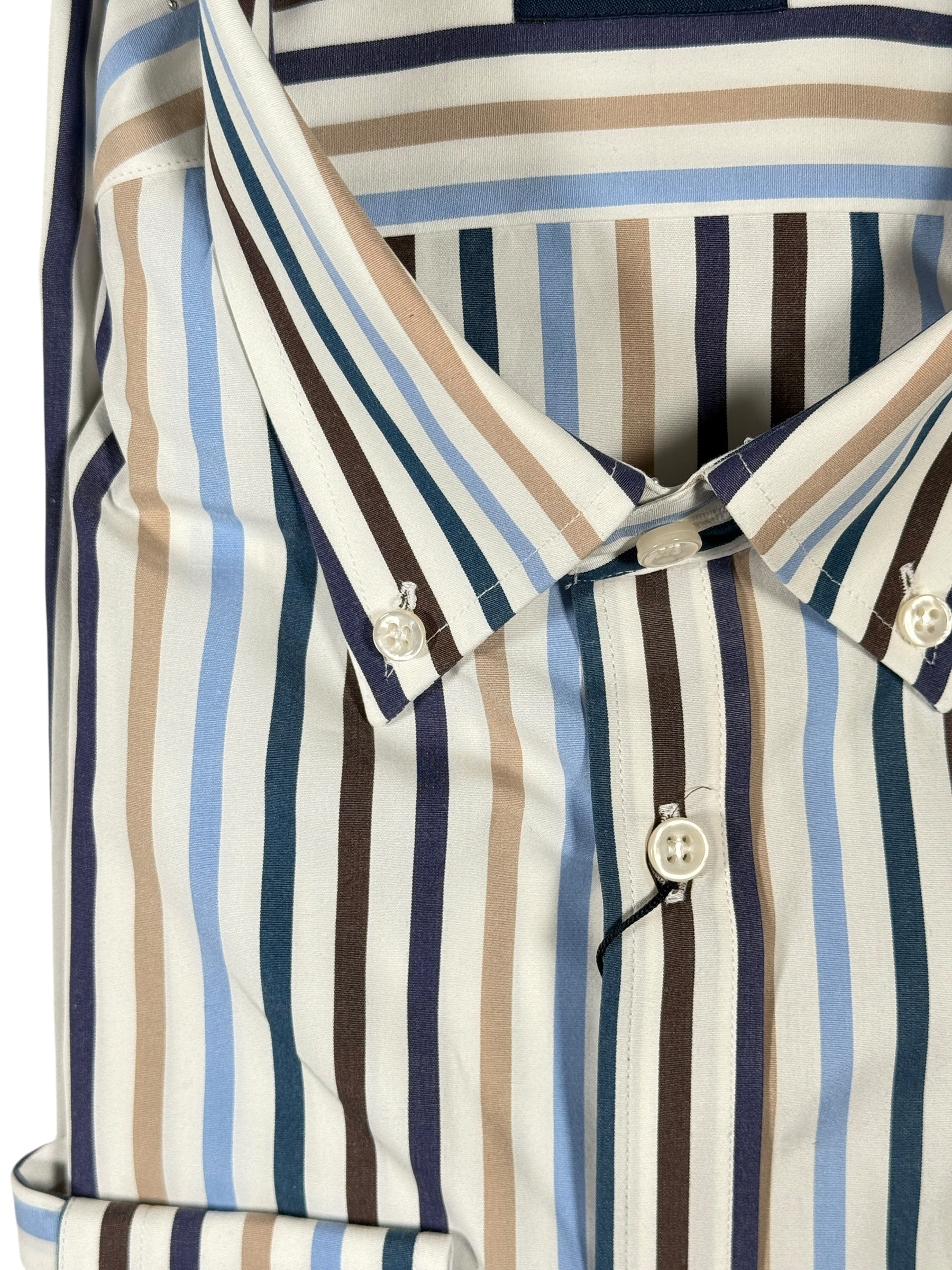 PAUL & SHARK MEN'S SHIRT - MULTI STRIPE