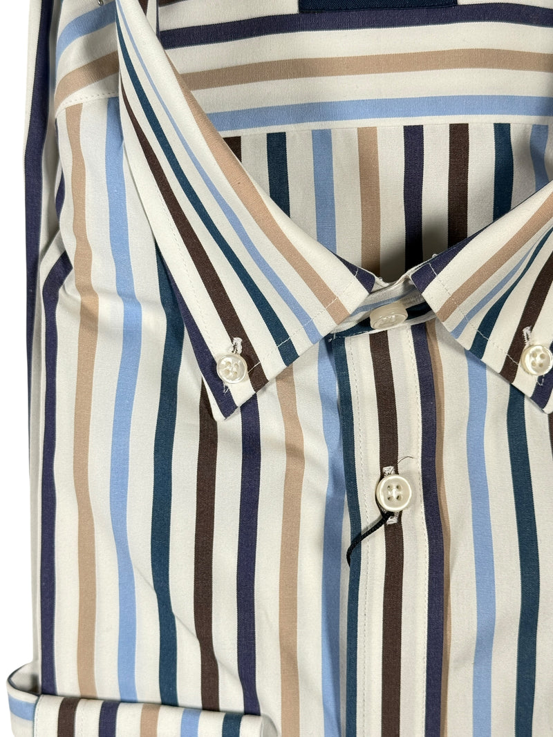 PAUL & SHARK MEN'S SHIRT - MULTI STRIPE