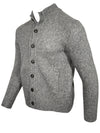 SETTEFILI CASHMERE - FULL BUTTON MEN'S CARDIGAN - GREY