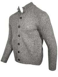 SETTEFILI CASHMERE - FULL BUTTON MEN'S CARDIGAN - GREY