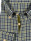 GMF 965 MEN'S SPORT SHIRT - GREEN/NAVY CHECK