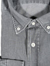 GIANGI NAPOLI MEN'S DENIM SHIRT - BLACK