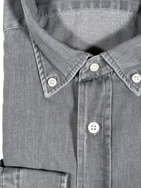 GIANGI NAPOLI MEN'S DENIM SHIRT - BLACK