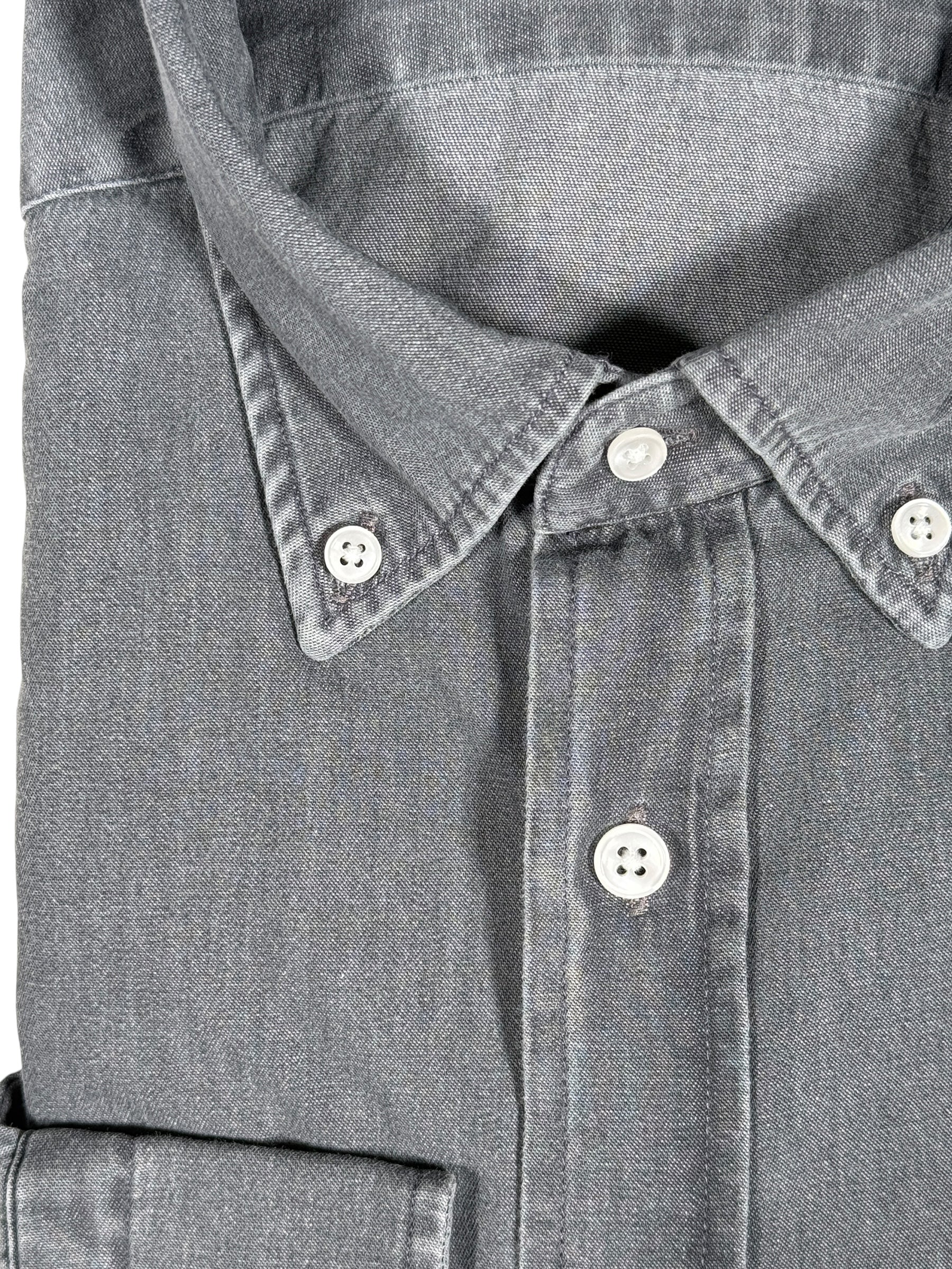 GIANGI NAPOLI MEN'S DENIM SHIRT - BLACK