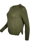 PUROTATTO CASHMERE CREW SWEATER - FOGLIA