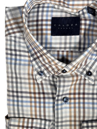 CALDER CARMEL MEN'S SHIRT - MADDER GINGHAM