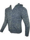 FLY3 FULL ZIP HOODED SWEATER - SALVIA/JEANS