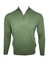 ALAN PAINE HANBURY CASHMERE 1/4 ZIP SWEATER - COASTAL RANGE