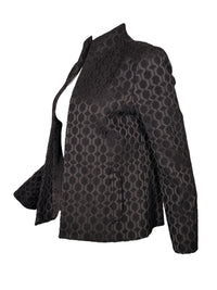 ESTELLE AND FINN SHAPED JACKET - BLACK EMBROIDERED FANCY