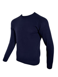 HARLEY OF SCOTLAND WOOL/CASHMERE SWEATER - NOTTE